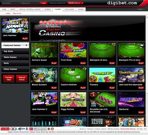 Digibet casino aplicação